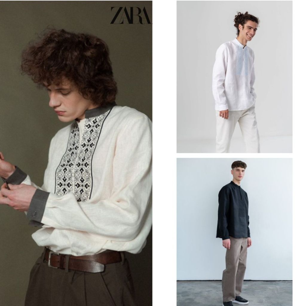 ZARA Men's Shanghai Cotton shirt Baju Koko Pria Muslim