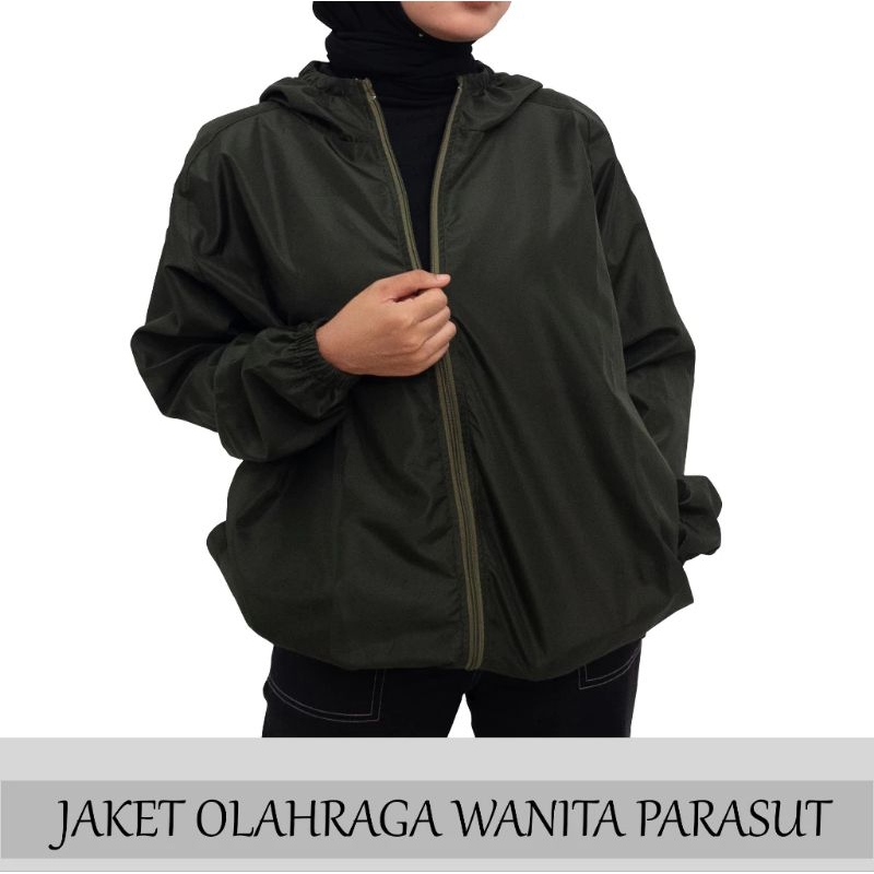 MOCCA VELVET - JAKET PARASUT WANITA UNISEX ANTI UV SIZE JUMBO - JACKET OUTDOOR TRAINING termurah