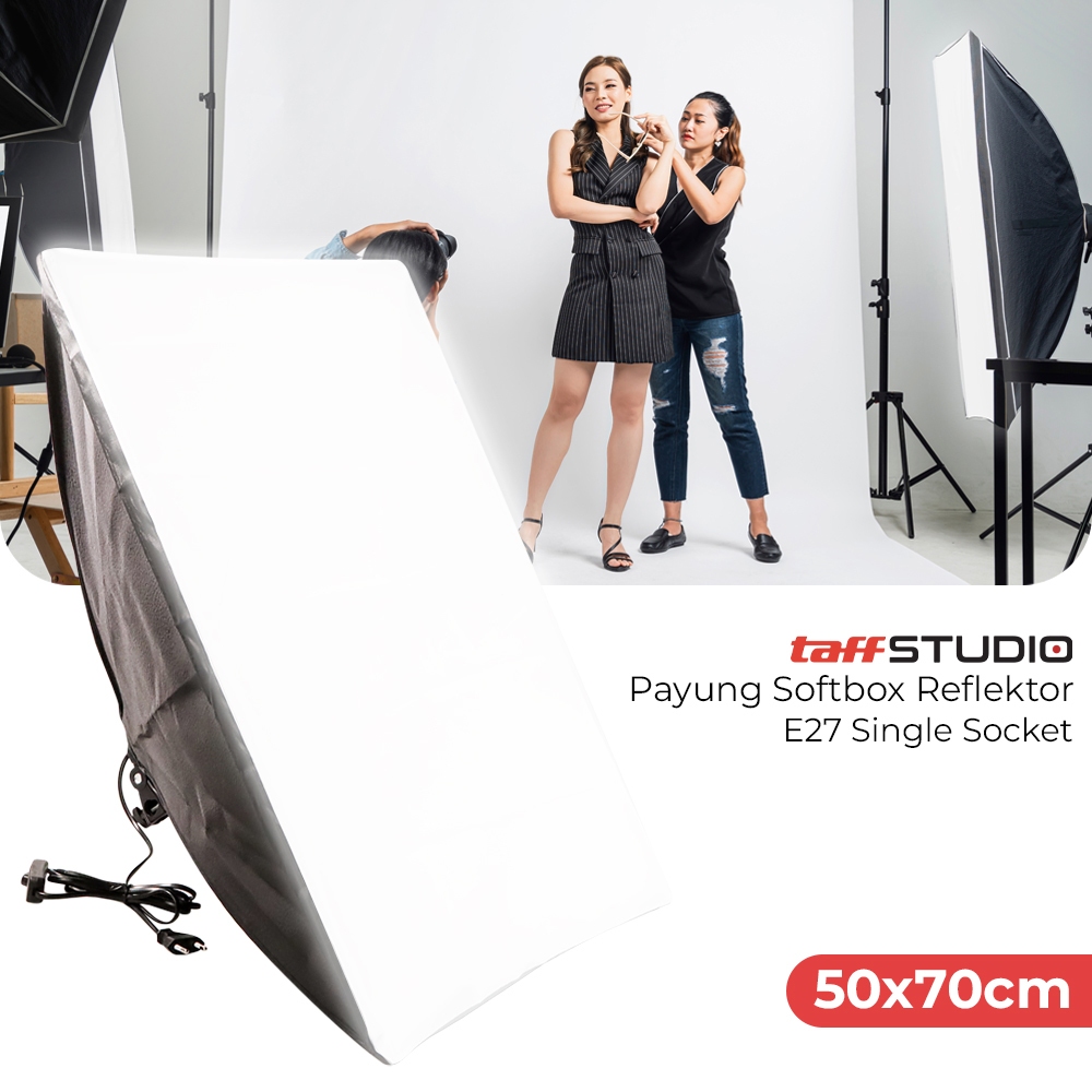 Payung Softbox 50x70 dengan Socket Lampu