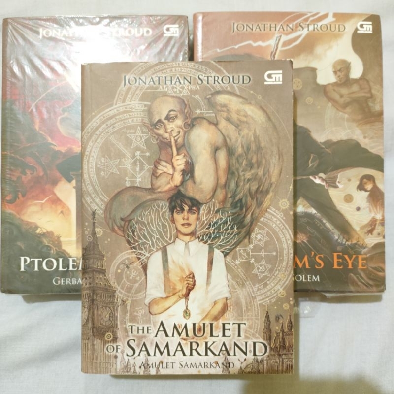(PRELOVED) THE BARTIMAEUS TRILOGY - JONATHAN STROUD - THE AMULET OF SAMARKAND - THE GOLEM'S EYE - TH