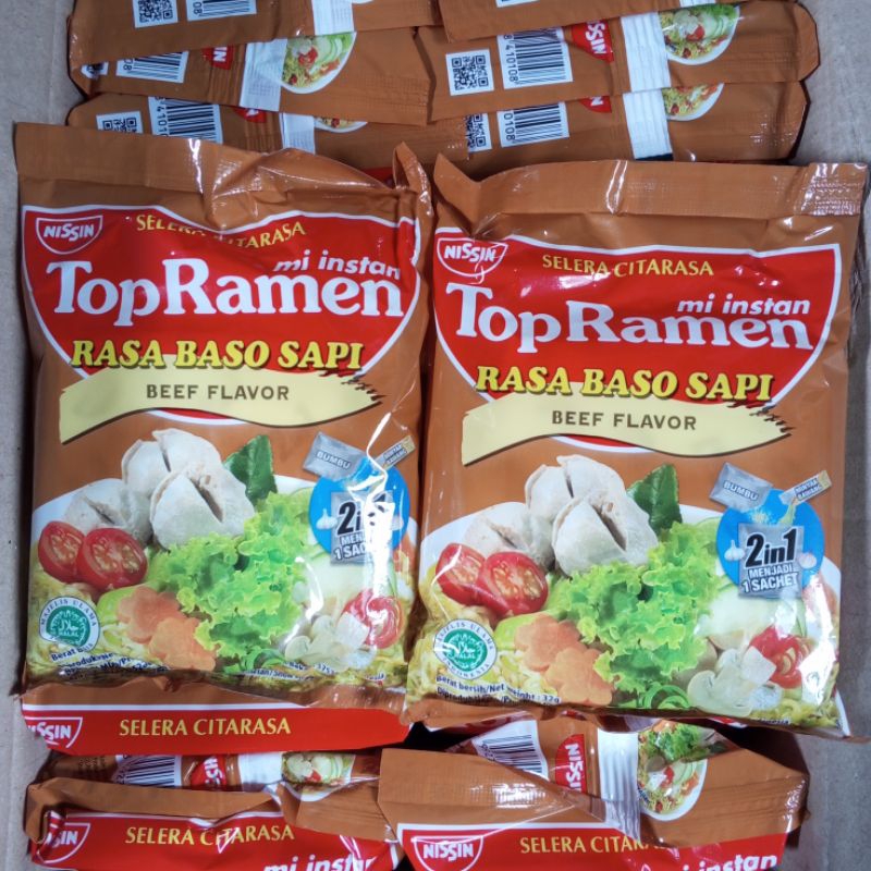 

Mie Top Ramen Rasa Baso Sapi 32gr