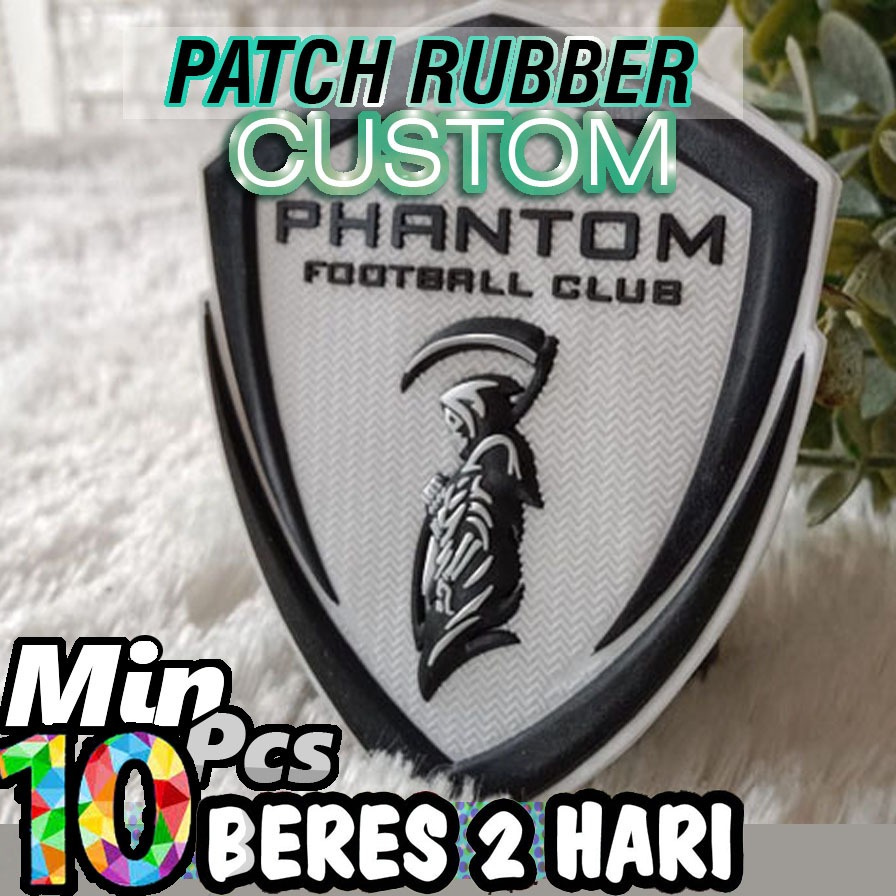 Pusat label Patch Jersey custom hotmelt velcro custom desain