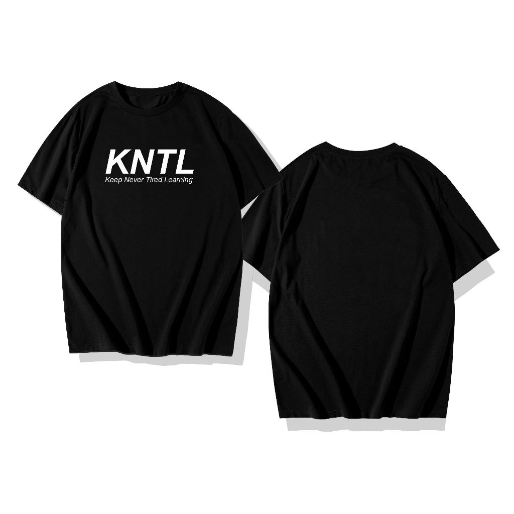 Kaos KNTL keren premium oversize tebal distro hitam cowok cewek