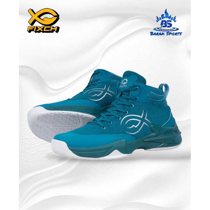 Sepatu Volly, Voli FIXCH DEMONIC - TEAL GREEN / SILVER Original BNIB by FIXCHSPORTS