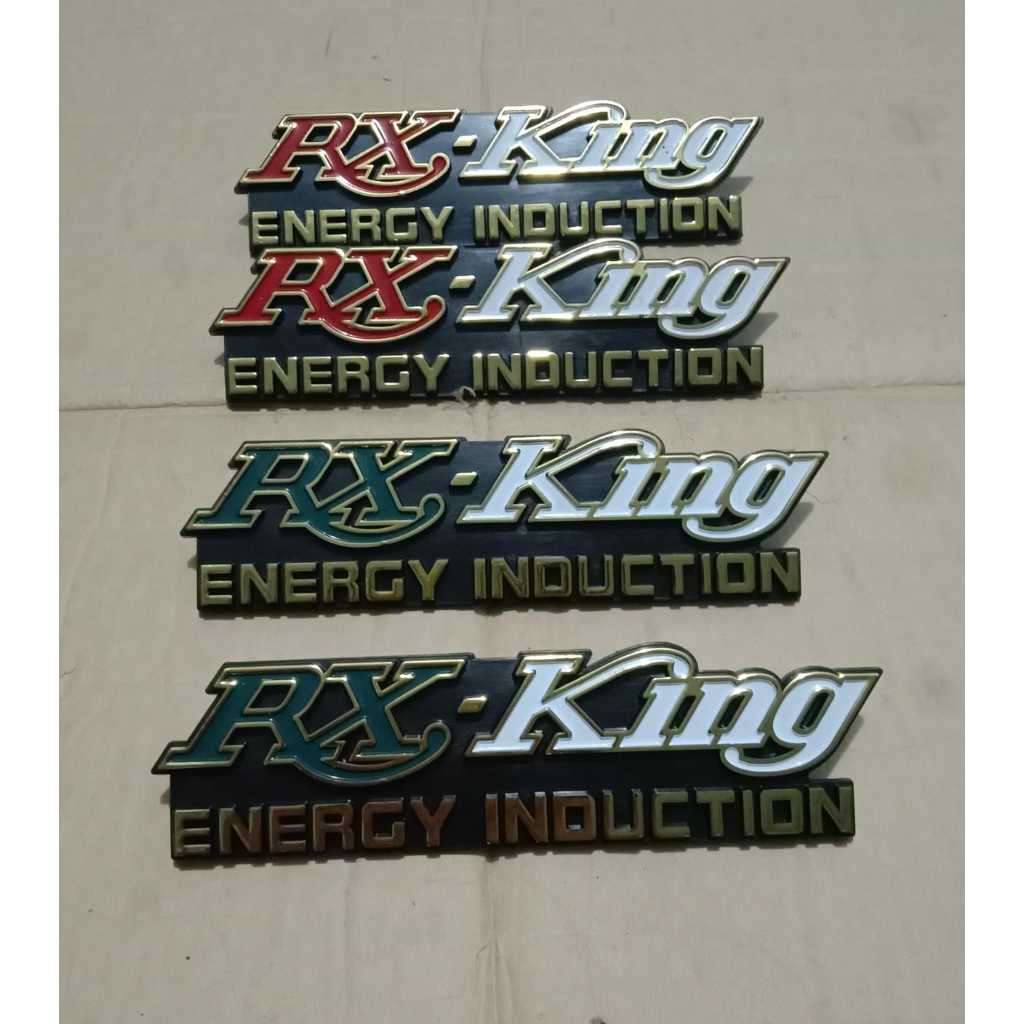 Emblem Box aki rx king rxk rxking kiri kanan energy induction Hijau merah