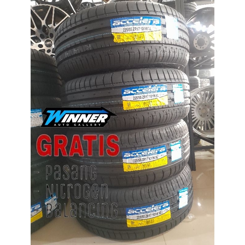 BAN MOBIL LUAR 225 55 RING 17 MERK ACCELERA RADIAL - TOKO BAN MURAH DENPASAR BALI