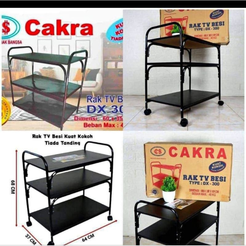 Rak tv besi Cakra Rak tv merk cakra Bahan besi Promo gacorr RR