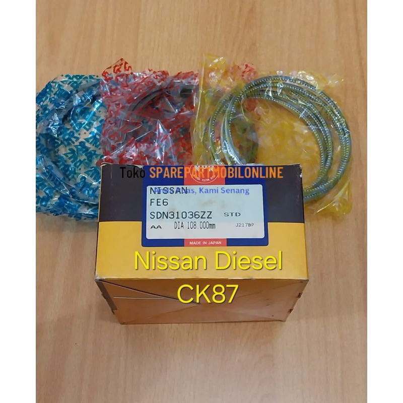 Ring seher piston fe6 nissan diesel ck87 12040-z5603