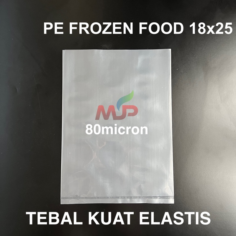 PLASTIK PE FROZEN FOOD TEBAL 80 MICRON UKURAN 18x25 / PLASTIK BEKU PLASTIK ES TAHAN ES TAHAN PANAS B