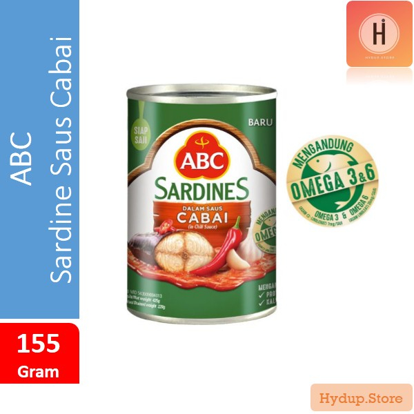 

Sarden ABC Saus Cabai | ABC Sardines Siap Saji 155 Gr