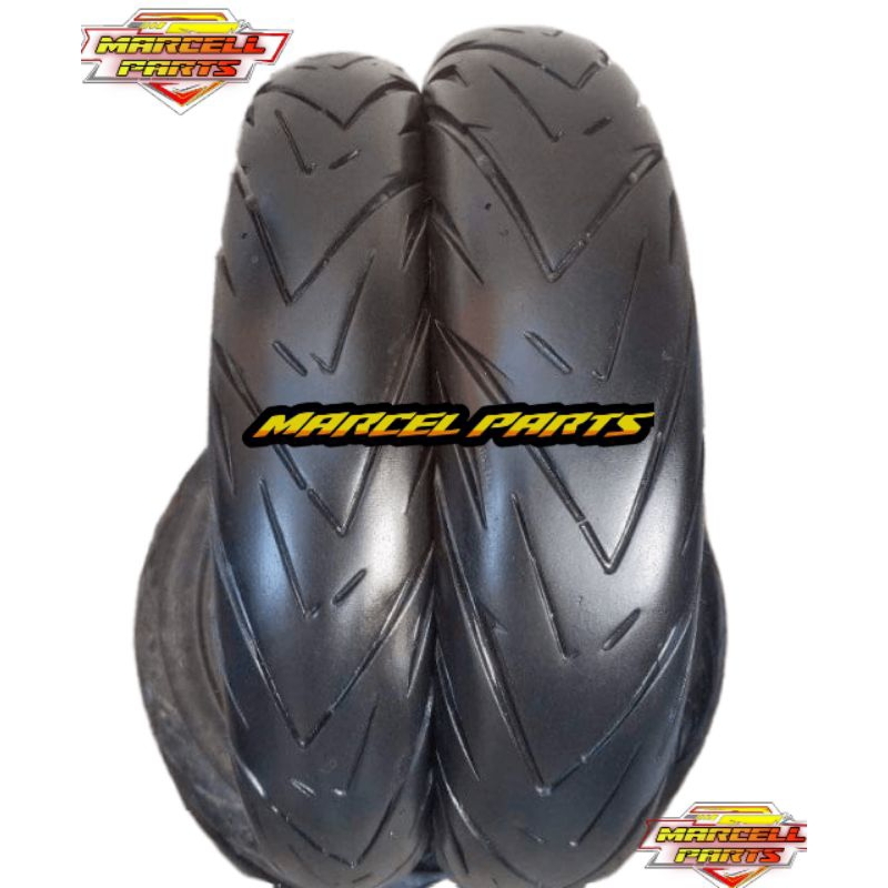 sepasang ban copotan matic beat, Scoopy, Vario UK 90/80-14  100/80-14 ban copotan matic motif ukir