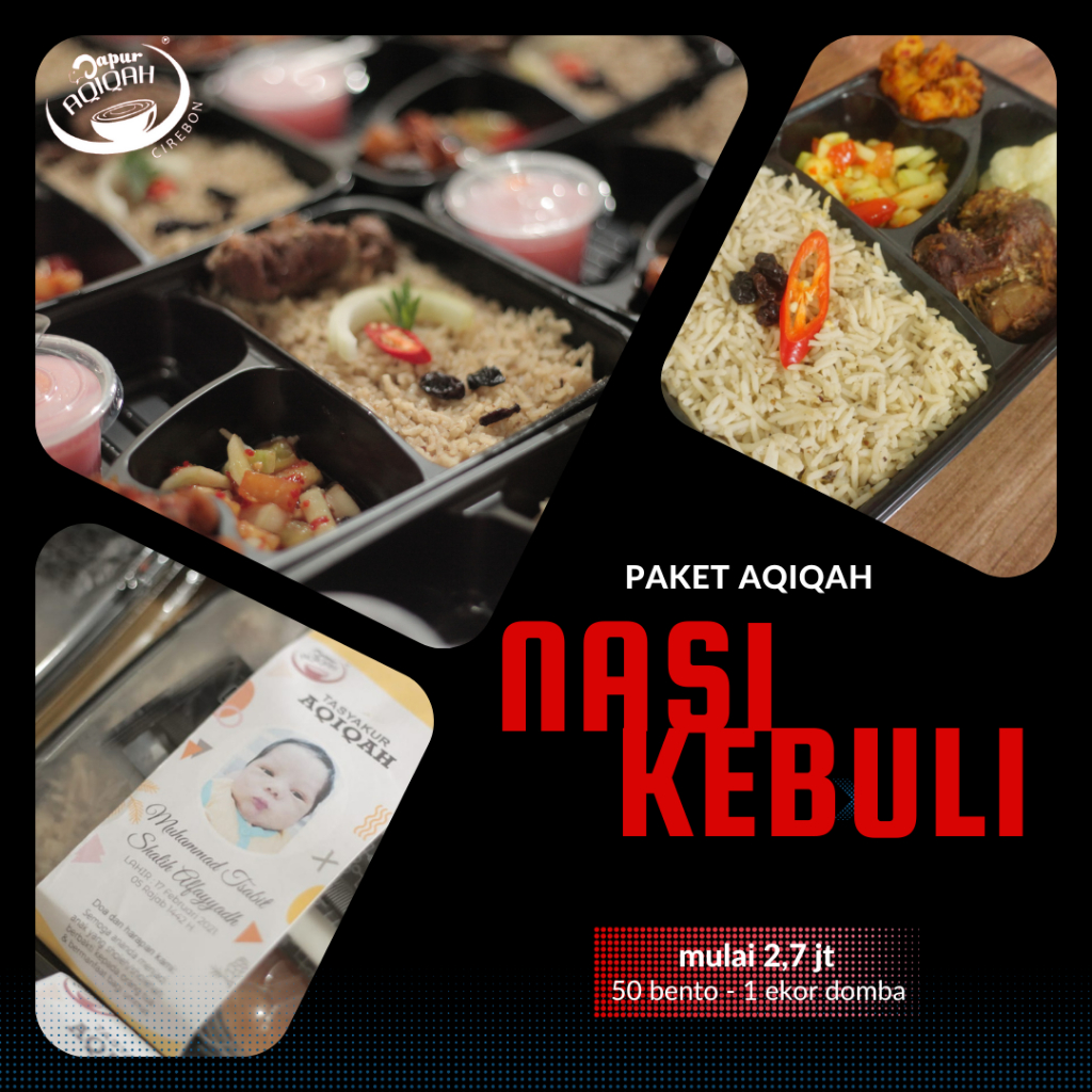 

Paket Aqiqah Nasi Kebuli 1 Ekor Domba Dapur Aqiqah Cirebon