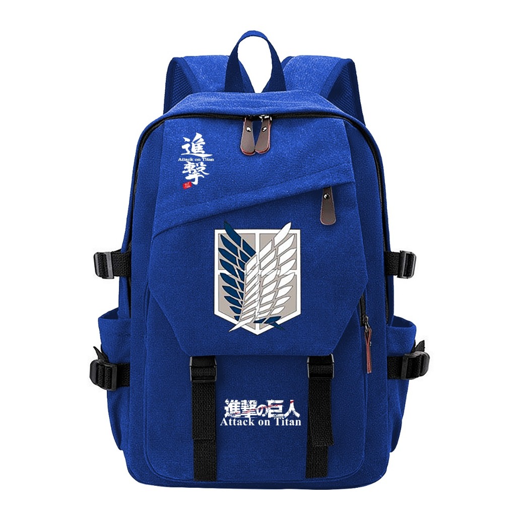 Tas Sekolah Kuat Tas Kanvas Seris Anime  Aot Attac On titan - Tas Pumggung Sekolah Anak
