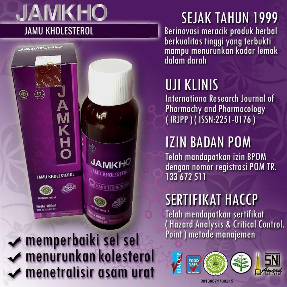 

JAMKHO 1-2 JAM KOLESTEROL TURUN OBAT AMPUH HERBAL JAMU PENURUN KOLESTEROL LEMAK DARAH 100 ML