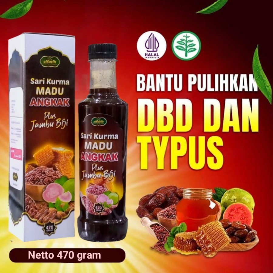 Sari Kurma Angkak Madu Plus Ekstrak Jambu Bless From Nature Dbd Typus