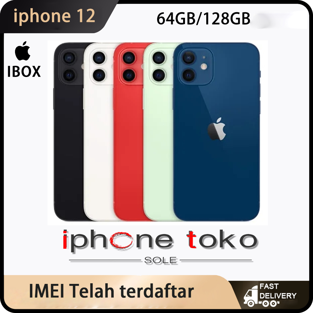 IBOX APPLE iphone12 64GB/128GB Second BH 95%+ ORIGINAL 100% | MULUS NORMAL FULLSET Kondisi Perfect