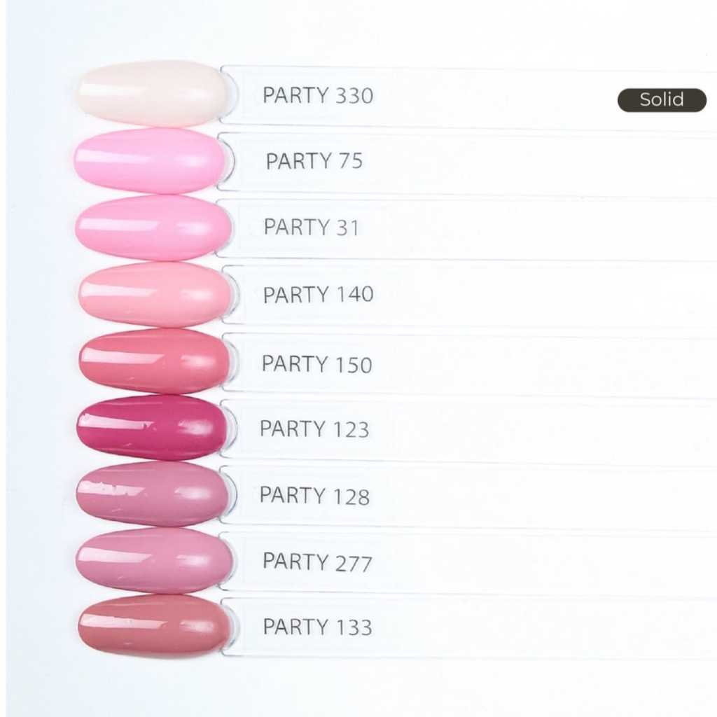 KUTEK HALAL PARTY GEL POLISH WARNA SOLID PINK