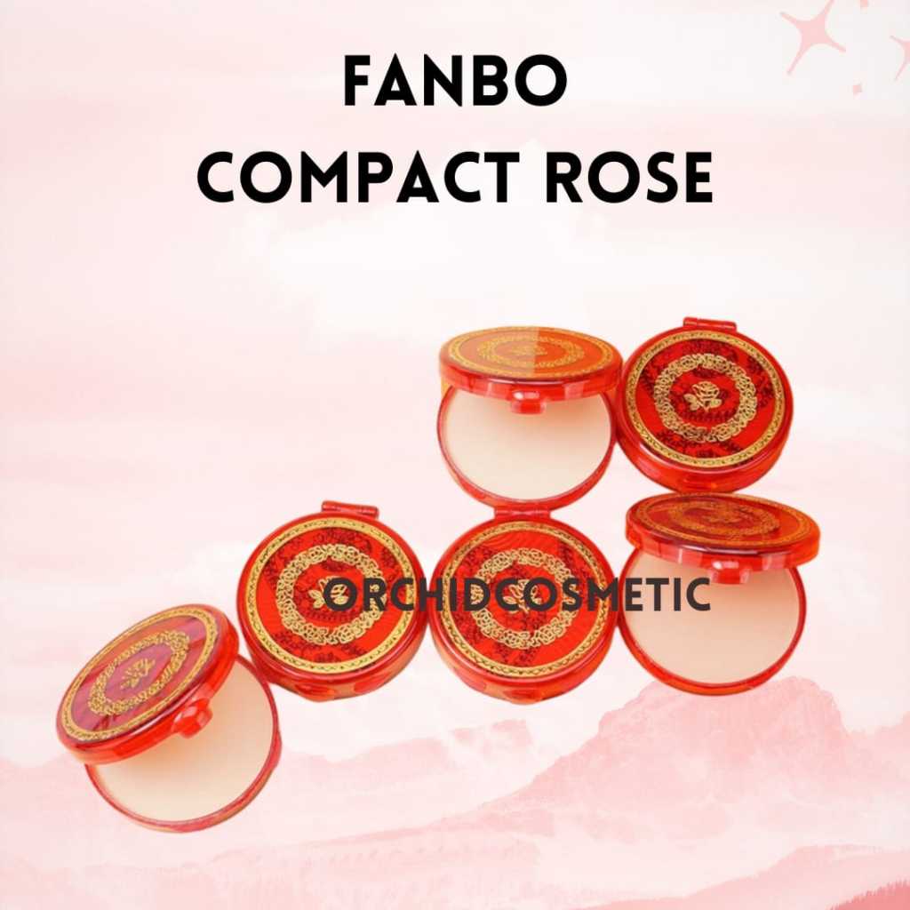 FANBO COMPACT POWDER ROSE / Bedak Fanbo