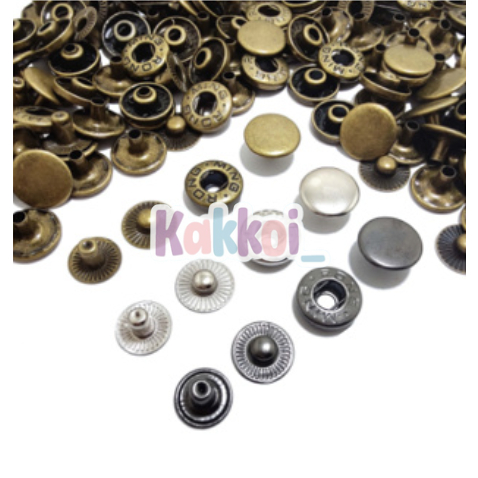 KANCING JEPRET / KANCING JEPRET BESI MING RONG 15 MM PER 144 SET