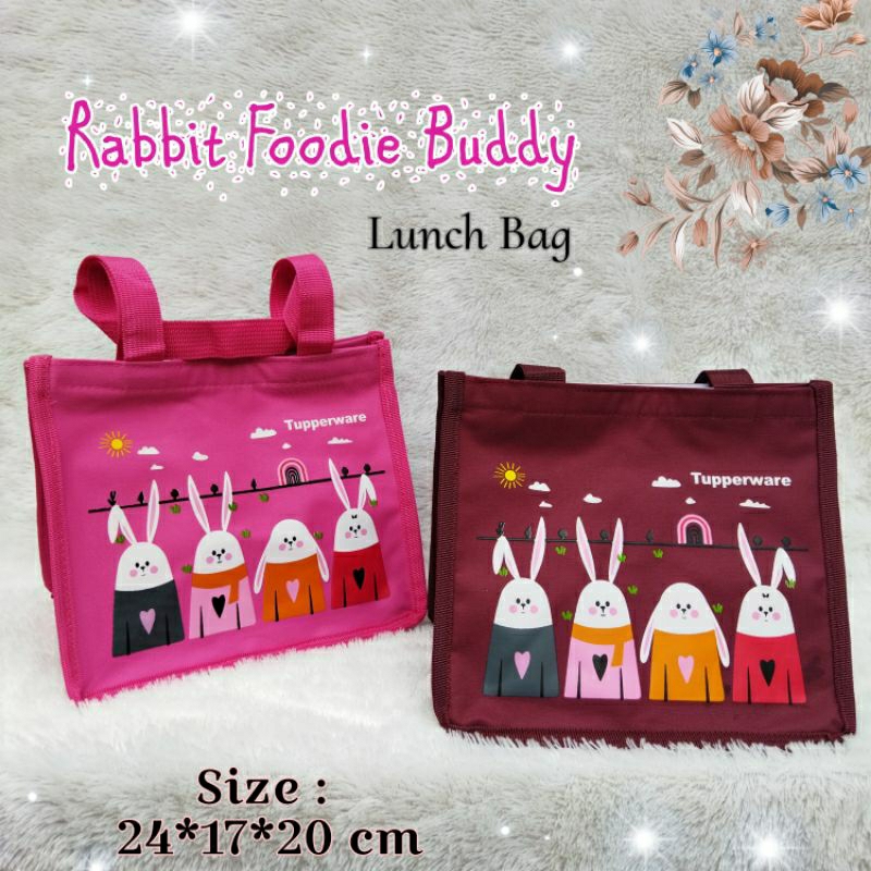 Tas bekal Foodie Buddy motif Rabbit Tupperware