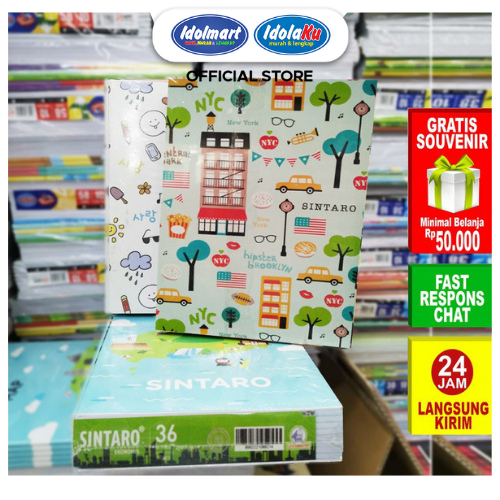 

IDOLMART Buku Tulis SINTARO 36 Lembar / Buku Tulis Campus 36 Lembar