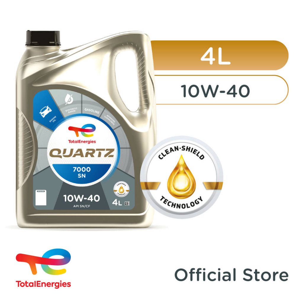 TotalEnergies - Quartz 7000 10W-40 SN/CF Oli Mesin Mobil 4L