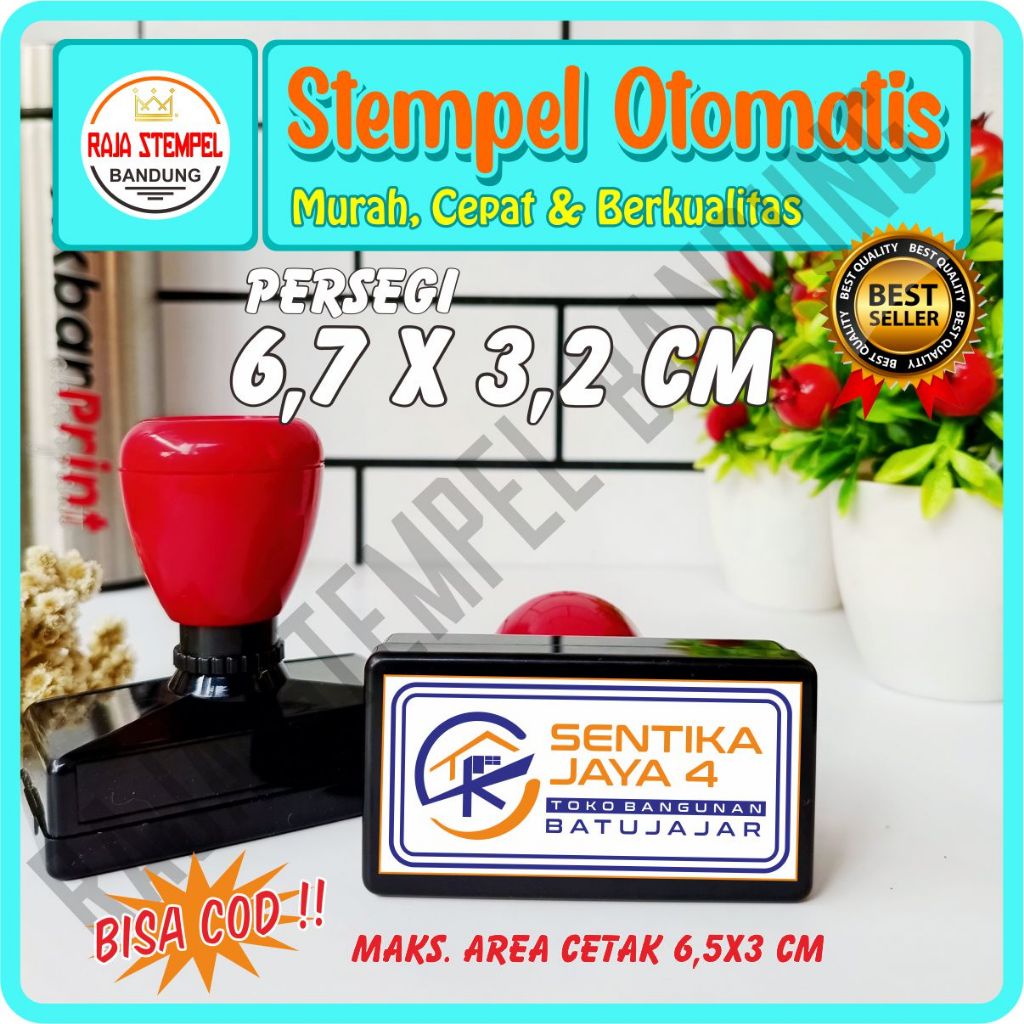 

STEMPEL FLASH PERSEGI UK 6,7X3,2 CM, STAMPEL LOGO USAHA, STEMPLE ONLINE SHOP, STAMPLE PERUSAHAAN