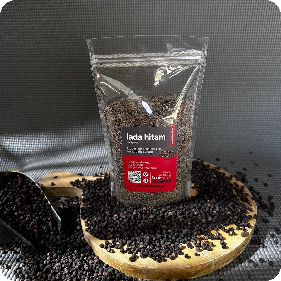 

bre-Kitchen Bubuk Lada Hitam (Alami/Murni) | Blackpepper Powder (Natural/Premium) | 250gr
