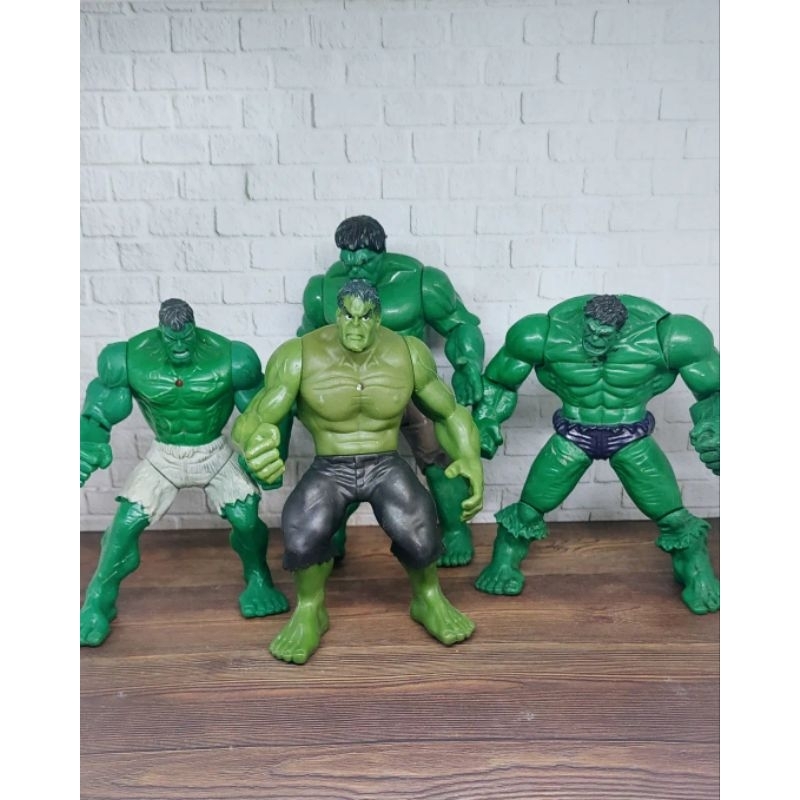 Action Figure Super hero marvel HULK no brand, hulk hasbro, hulk merah hijau, hulk abu topper hulk, 