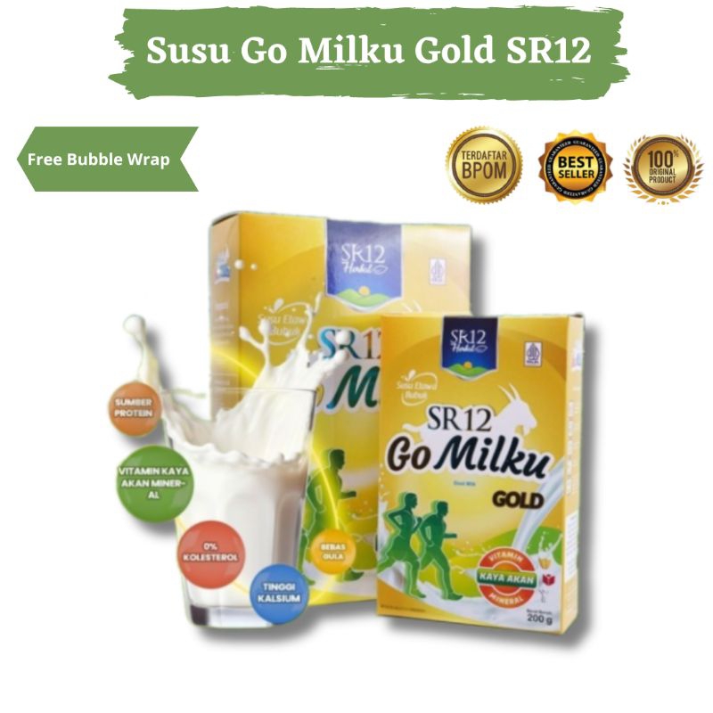 

Susu Kambing Etawa SR12 Gomilku Gold SR 12 Susu Bubuk Dewasa Original