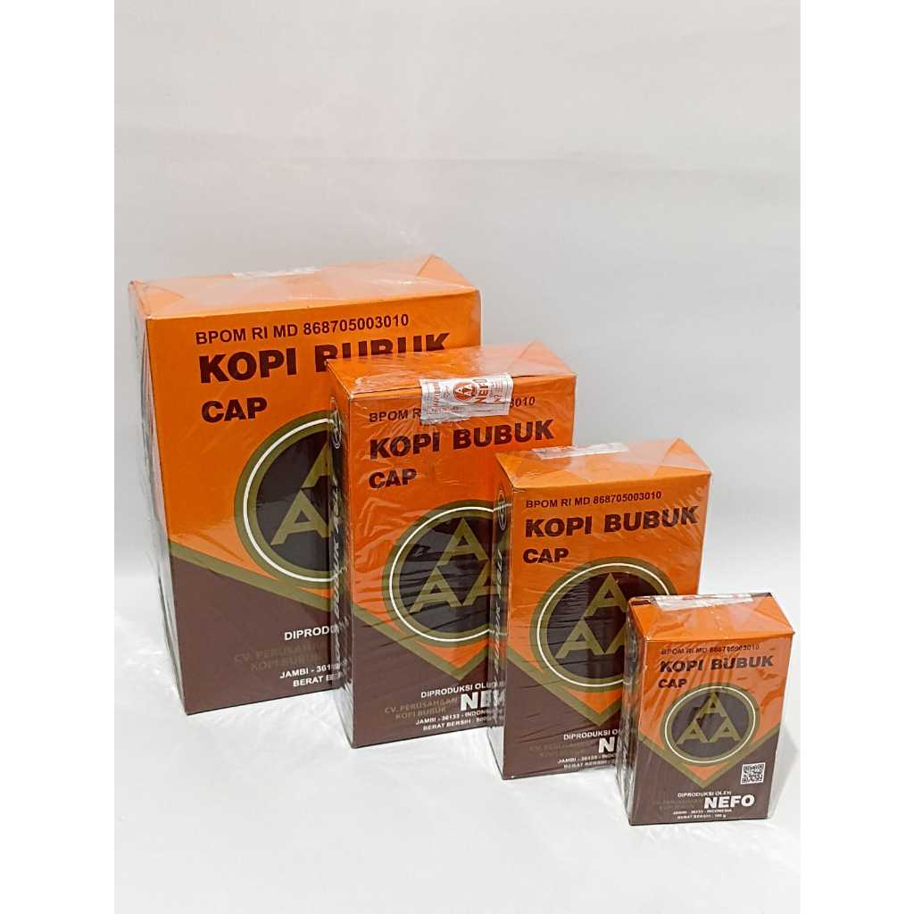 

PROMO Kopi AAA 250 gram Nefo kopi bubuk hitam khas Jambi halal