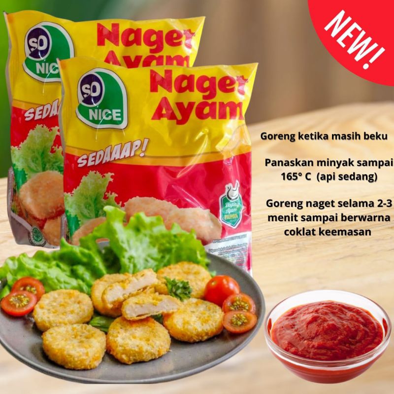 

Nugget Naget Ayam Chicken Nugget So nice 250 gram Enak Murah Frozen Food