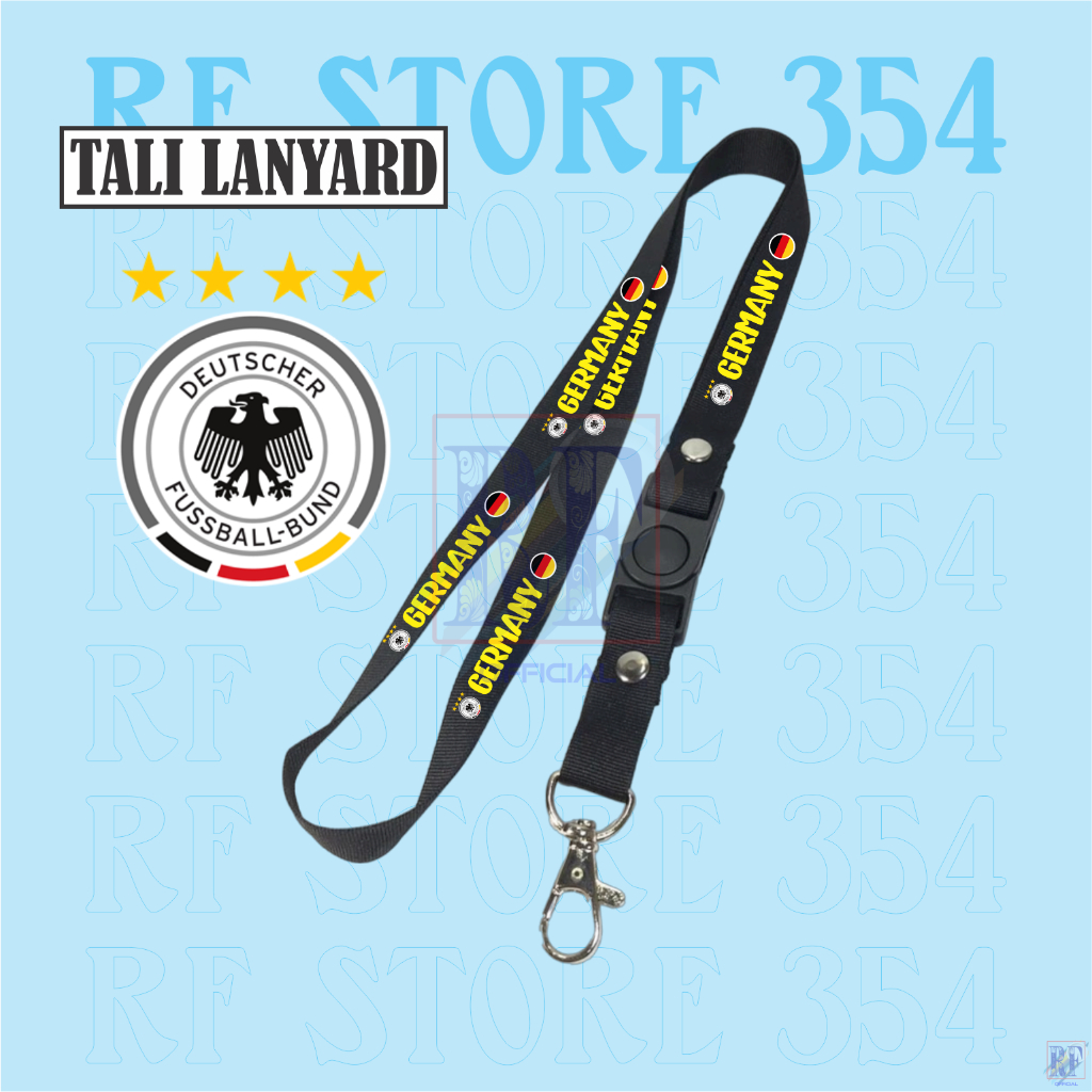 

Gantungan kunci GERMANY / JERMAN / FIFA WORLD CUP 2022 QATAR tali lanyard band gantungan leher id card name tag