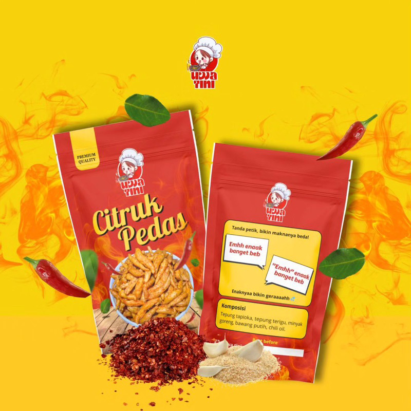 

Cemilan Kekinian dari bandung Citruk Pedas