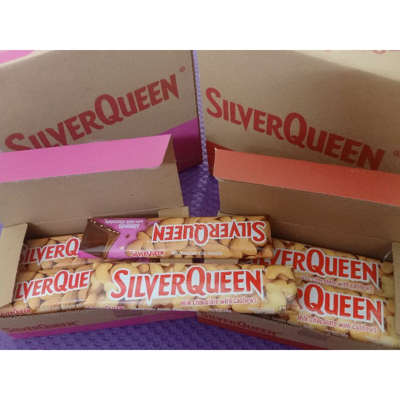 

SilverQueen almond/cashew 58g 1 box isi 10