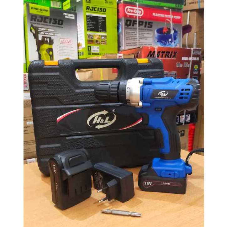 HNL HL812 Mesin Bor Cordless 10mm 12V