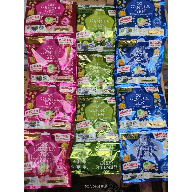 GENTELGEN RENCENG ISI 14 SASET - GENTLE GEN DETERGEN CAIR SASET