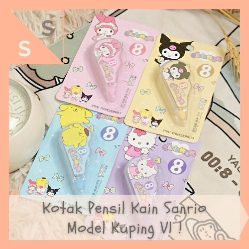 

[simplyshop] Correction Tape / Tip Ex / Tipe X / Penghapus Pulpen No. 7011 Sanrio Kartun My Melody Pompompurin Hello Kitty Kuromi Pastel Kecil Satuan Cute ATK Alat Tulis Anak Sekolah