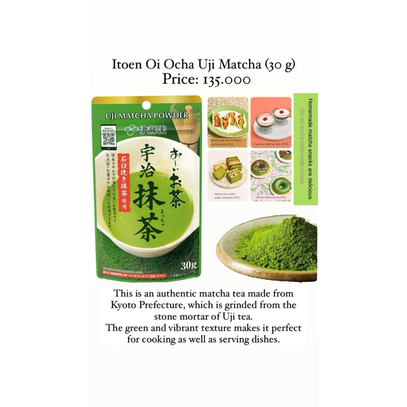 

uji matcha powder original jepang 30gr