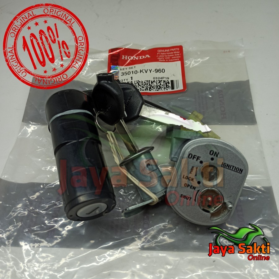 KUNCI KONTAK SET KUNCI JOK BEAT KARBU ASLI HONDA