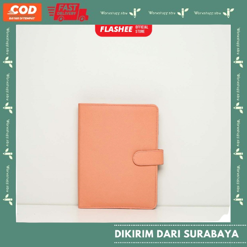 

Original A5 20 Ring Peach Binder Kulit 20 Ring A5 Organizer Polos Agenda Termurah