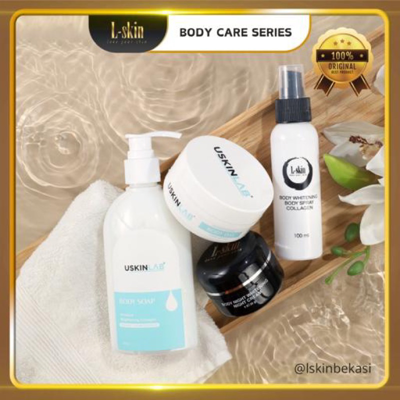 Paket Badan lskin Mix Uskin Permanen Lskin Paket Body Whitening Uskinlab Aman Halal BPOM