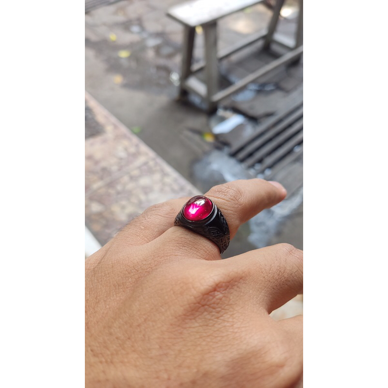 cincin titanium merah siem