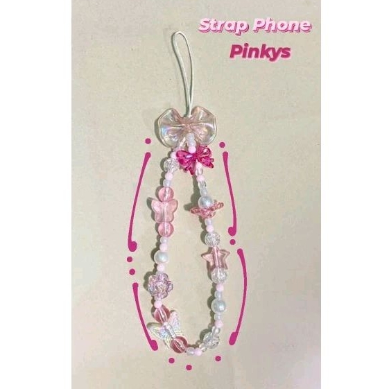 phone Strap HP | Tali gantungan handphone manik  korean | phonecharm