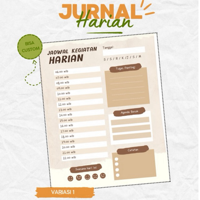 

Binder Jurnal Harian Aestetic A5 / Jadwal Harian / Daily Journal