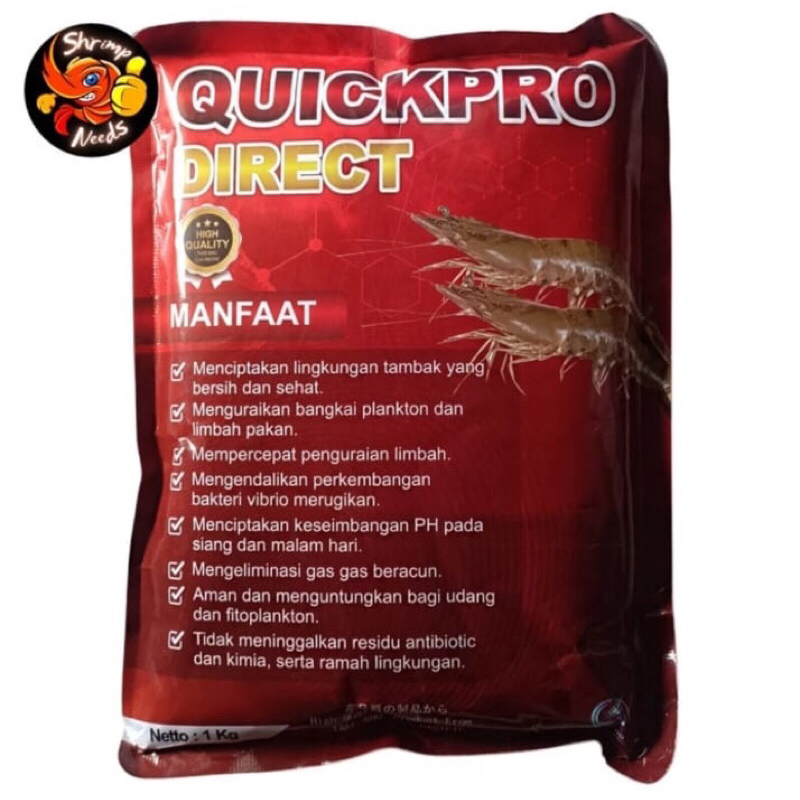 Bacillus Quickpro Direct Takeshu - Mengatasi Vibrio - Kontrol Plankton - Probiotik Bakteri Tambak Ud