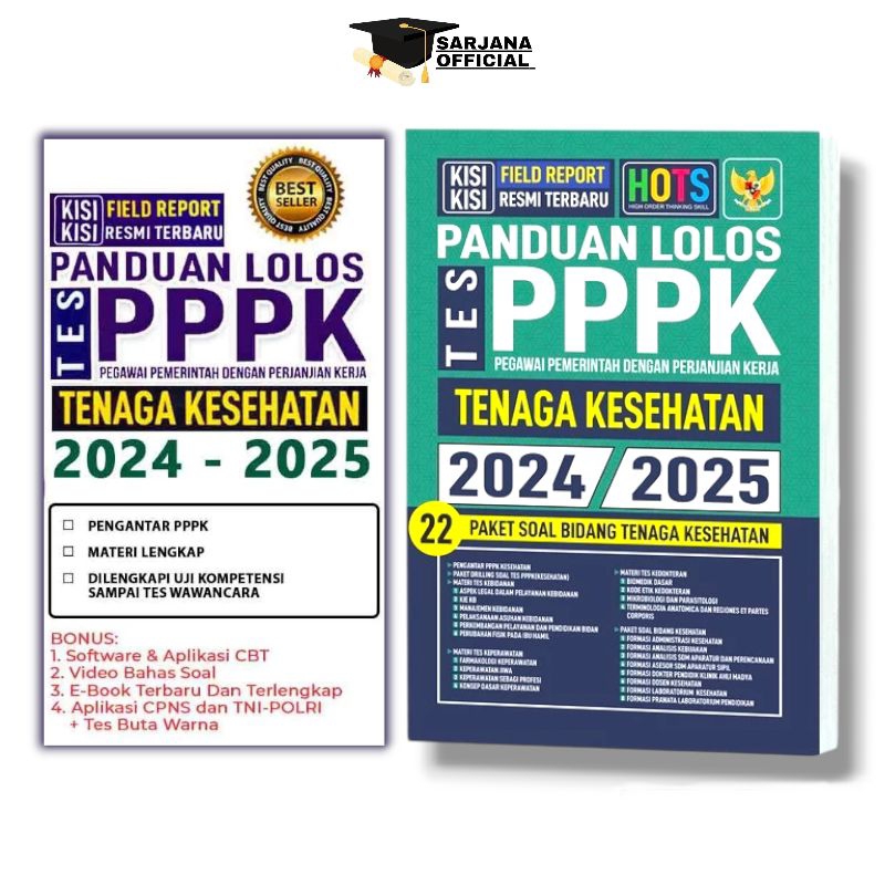 Buku Tes PPPK 2024 - 2025 | Buku Panduan Lolos Tes PPPK Tenaga Kesehatan 2024 2025 Dengan 22 Paket S
