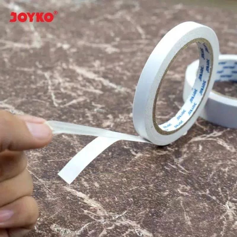 

Double Tape Joyko Perekat 2 Sisi 12mm x 15 Yard