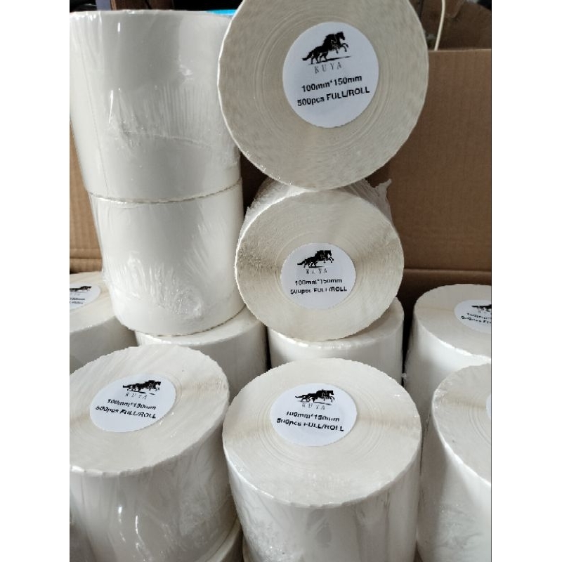 

H7Y 1Dus (24Roll) Thermal 100X150 isi 500Pcs/Roll / Stiker Thermal A6/ Grosir Stiker Thermal