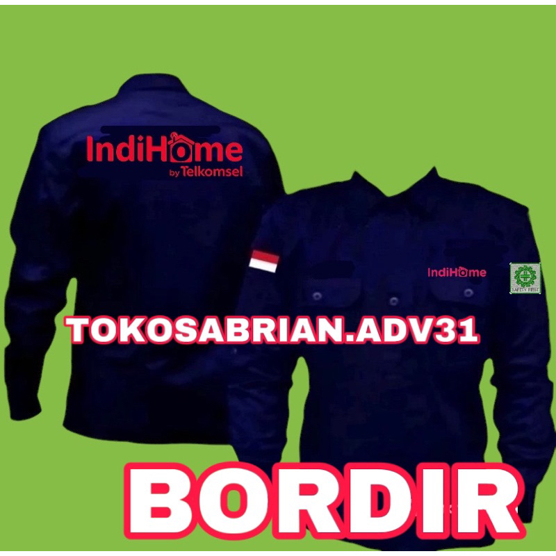KEMEJA INDIHOME TELKOM SERAGAM TELKOMSEL BAJU INDIHOME